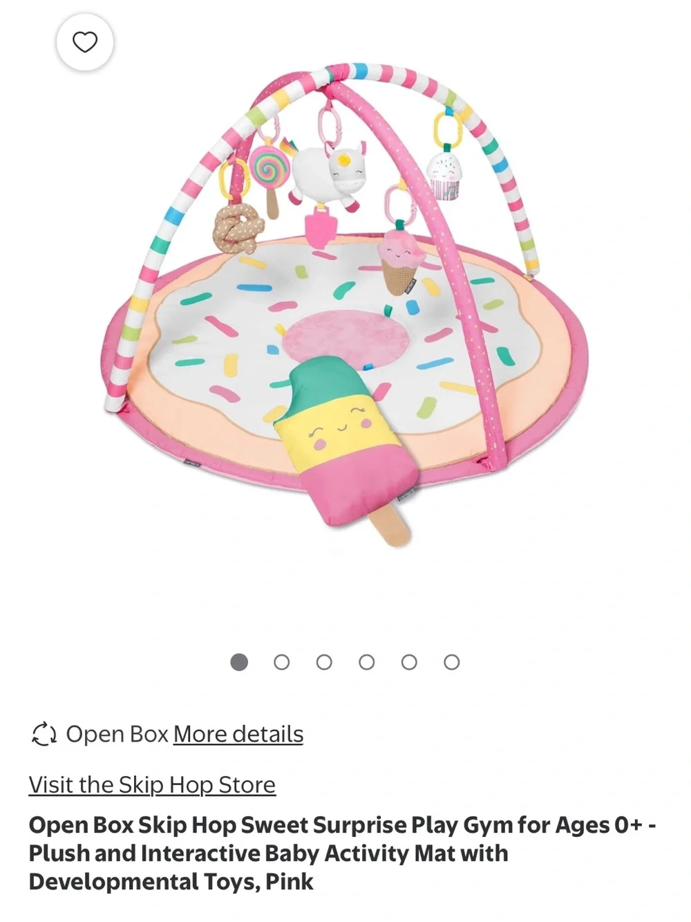 New in box - Skip Hop Pink and White Donut Play Gym